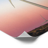 デュスクで風力発電 ポスター (角)