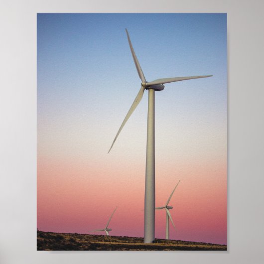 デュスクで風力発電 ポスター (正面)