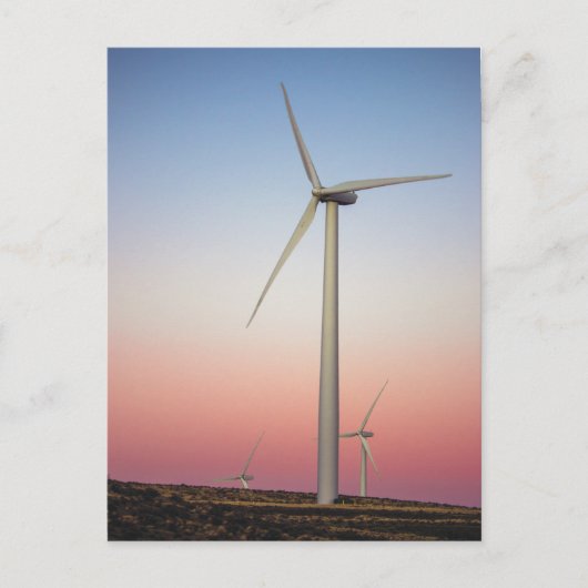 デュスクで風力発電 ポストカード (正面)