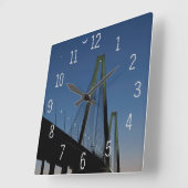 デュスクのアーサー・ラヴェネル・ジュニア橋 スクエア壁時計 (傾斜)