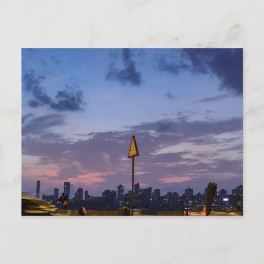 デュスクのムンバイのスカイライン ポストカード (正面)