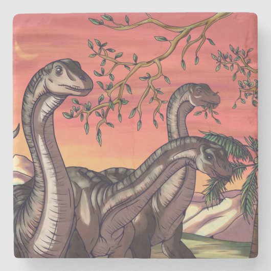 デュスクの恐竜 ストーンコースター (正面)