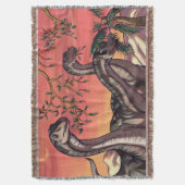 デュスクの恐竜 スローブランケット (正面縦)