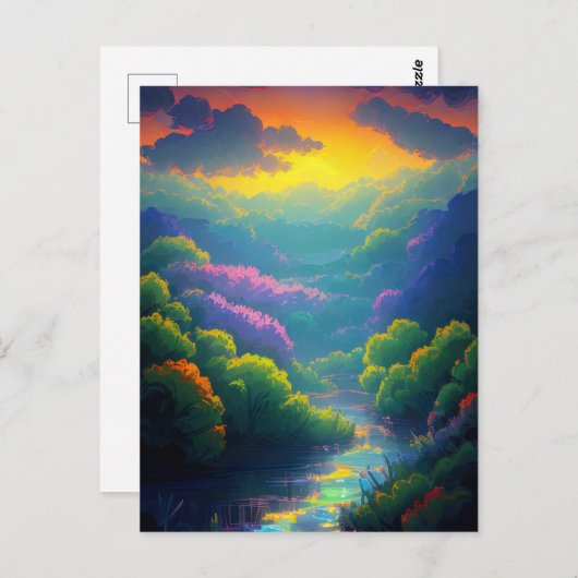 デュスクの森の魔法を受け入れる ポストカード (正面/裏面)