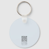 デュスクシルエットクロスバイブルパーソナライズされたバース キーホルダー (裏面)