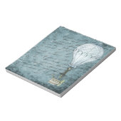 デュスクブルーホットエアバルーンスチームパンク手書き ノートパッド (回転)