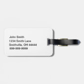 デュスクブルーホットエアバルーンスチームパンク手書き ラゲッジタグ (裏面横)