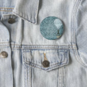 デュスクブルーホットエアバルーンスチームパンク手書き 缶バッジ (インサイチュ)