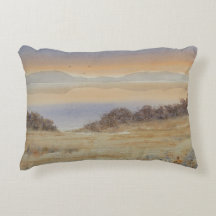 デュスクレイク赤面ウォーターカラーランドスケーププリント