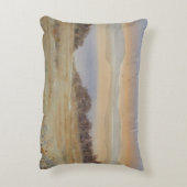 デュスクレイク赤面ウォーターカラーランドスケーププリント アクセントクッション (裏面(縦))