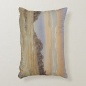 デュスクレイク赤面ウォーターカラーランドスケーププリント アクセントクッション (正面(垂直))