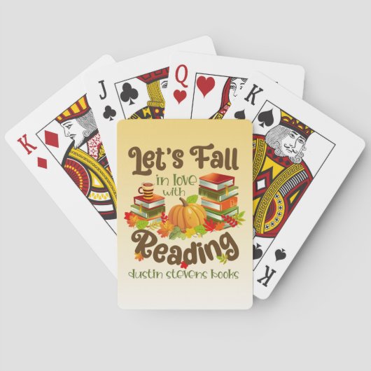 デュスティンスティーブンス読ズの本に恋する秋 トランプ (裏面)