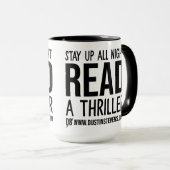 デュスティンスティーブンス読ズリラー一晩中起きている マグカップ (正面右)