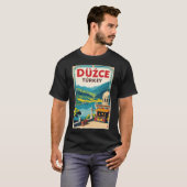 デュズジェ トルコ レトロ 旅行 観光 Tシャツ (正面フル)