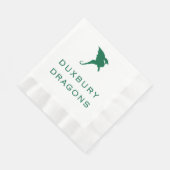 デュックスベリーDRAGONS - Duxbury Massachusetts 縁ありランチョンナプキン (角)