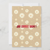 デュッセハララヴァンダハンとラムリーラ 招待状 (裏面)