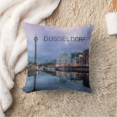デュッセルドルフスカイラインドイツ クッション (ブランケット)