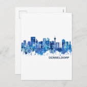 デュッセルドルフドイツスカイラインブルー シーズンポストカード (正面/裏面)