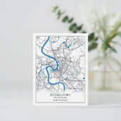 デュッセルドルフドイツランドシティマップトラベルシンプル ポストカード (スタンド正面)