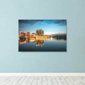 デュッセルドルフドイツ キャンバスプリント (インサイチュ (ウッドフロア))