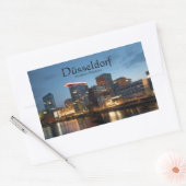 デュッセルドルフドイツ 長方形シール (封筒)