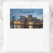 デュッセルドルフドイツ 長方形シール (バッグ)