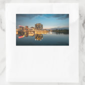 デュッセルドルフドイツ 長方形シール (バッグ)