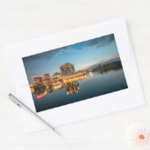 デュッセルドルフドイツ 長方形シール (封筒)