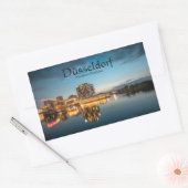 デュッセルドルフドイツ 長方形シール (封筒)