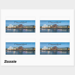 デュッセルドルフドイツ 長方形シール