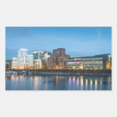 デュッセルドルフドイツ 長方形シール (正面)