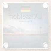 デュッセルドルフ土産 ガラスコースター (裏面)