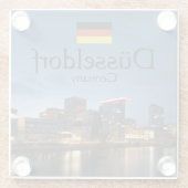 デュッセルドルフ土産 ガラスコースター (裏面)