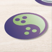 デュディズム陰陽コースター（ラウンド） ラウンドペーパーコースター (アングル)