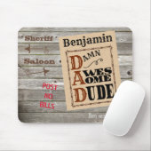 デュデウェスタン素晴らしをテーマにした名前をカスタムする マウスパッド (マウス)