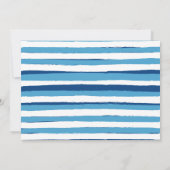 デュデクールプールパーティーボーイフォト誕生日 招待状 (裏面)