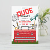 デュデグルームツールウェディングシャワー招待状 招待状 (スタンド正面)