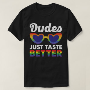 デュデスジャストテイストベタープライド月レトロゲイ Tシャツ