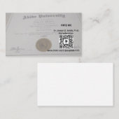 デュデスト比喩家 名刺 (正面/裏面)