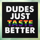 デュデズジャストテイストベターゲイプライドギフトアイディア ウィンドウサイン (シート3)