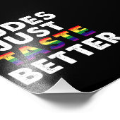 デュデズジャストテイストベターゲイプライドギフトアイディア フォトプリント            (角)