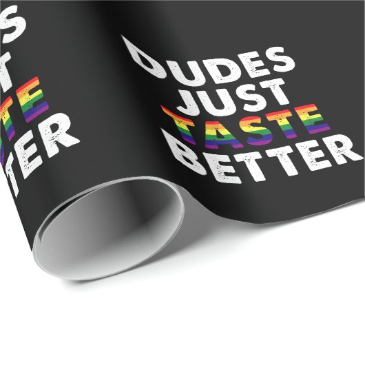 デュデズジャストテイストベターゲイプライドギフトアイディア ラッピングペーパー (ロールコーナー)