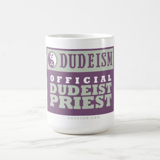 デュデズム公式のデュデスト司祭マググ コーヒーマグカップ (中央)