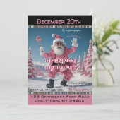 デュデピンククールクサニーサンタクロースのクリスマスパーティー 招待状 (スタンド正面)