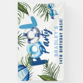 デュデプクールールパーティーボーイ誕生日 横断幕 (縦)