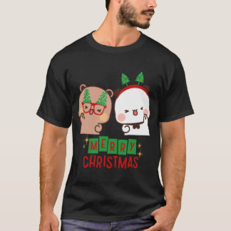 デュデュドゥベアーとブーブパンダのメリークリスマス Tシャツ