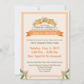 デュネディン歴史博物館 2025 シトラス ガラ 招待状 (正面)