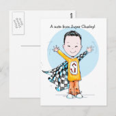 デュパすごいーボーイはがき ポストカード (正面/裏面)