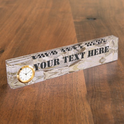 デュパすごいーOSBカッコいい合板プリント デスクネームプレート (側面)