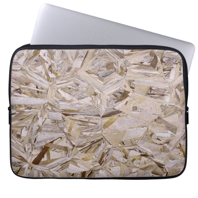 デュパすごいーOSBカッコいい合板プリント ラップトップスリーブ (正面)